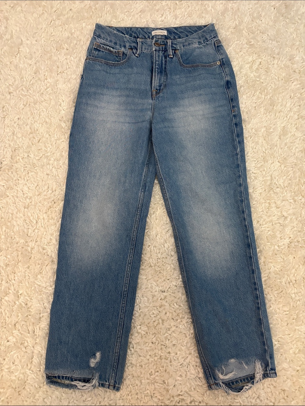 Good American Light Blue Straight Leg Jeans